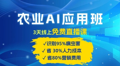 农业 AI 应用班：开启农业赚钱新机会​！