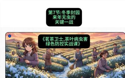 第07节：冬季封园&mdash;&mdash;来年无虫的关键一战，课程：《茗茶卫士&mdash;&mdash;茶叶病虫害绿色防控实战课》#识农AI