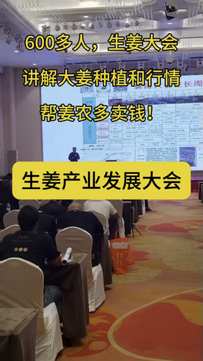 生姜产业发展大会，安徽临泉，600多人参会