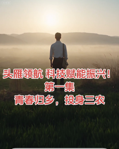 头雁领航 科技赋能振兴，第一集青春归乡，投身三农